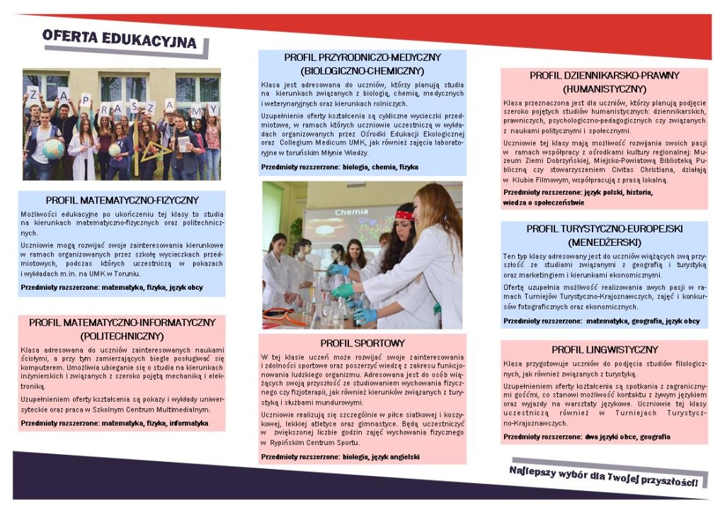 Liceum Ogólnokształcące – rekrutacja! – Zespół Szkół nr 1 im. ks